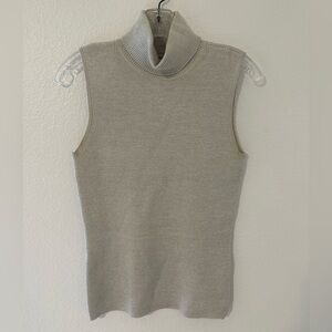 Sleeveless Turtleneck Sweater